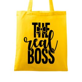 Sacosa din panza the real boss galben