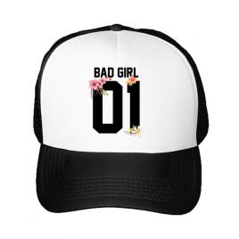 Sapca personalizata bad girl alb