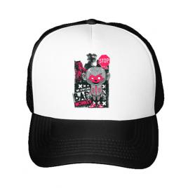 Sapca personalizata bad monkey alb
