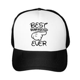 Sapca personalizata best boyfriend ever alb