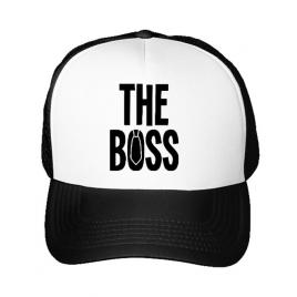 Sapca personalizata the boss alb