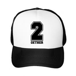 Sapca personalizata together alb