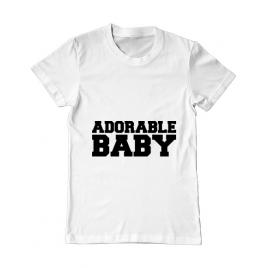 Tricou adler barbat adorable baby alb