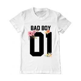 Tricou adler barbat bad boy alb