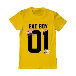 Tricou adler barbat bad boy galben
