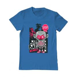 Tricou adler barbat bad monkey albastru azuriu