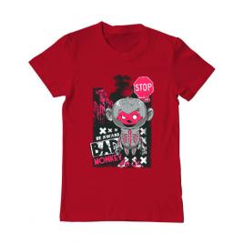 Tricou adler barbat bad monkey rosu