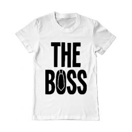 Tricou adler barbat the boss alb