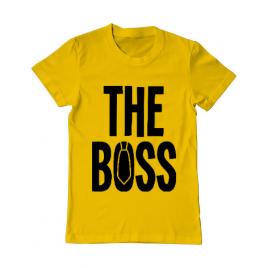 Tricou adler barbat the boss galben