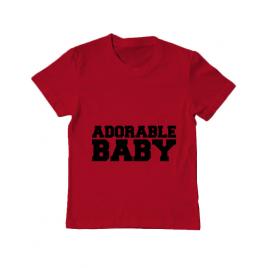 Tricou adler copil adorable baby rosu