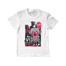 Tricou adler copil bad monkey alb