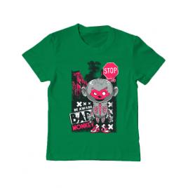 Tricou adler copil bad monkey verde mediu