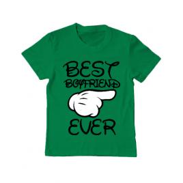 Tricou adler copil best boyfriend ever verde mediu