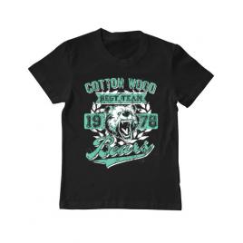 Tricou adler copil cotton wood negru