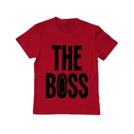 Tricou adler copil the boss rosu