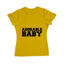 Tricou adler dama adorable baby galben