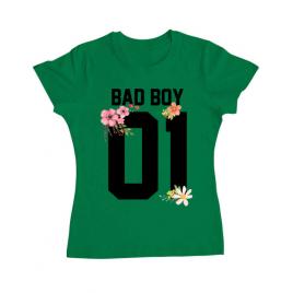 Tricou adler dama bad boy verde mediu