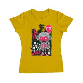 Tricou adler dama bad monkey galben
