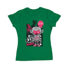 Tricou adler dama bad monkey verde mediu