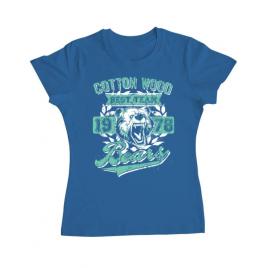 Tricou adler dama cotton wood albastru azuriu