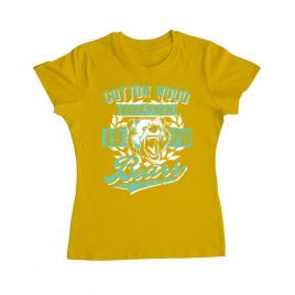Tricou adler dama cotton wood galben