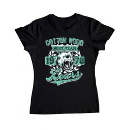 Tricou adler dama cotton wood negru