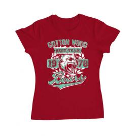 Tricou adler dama cotton wood rosu
