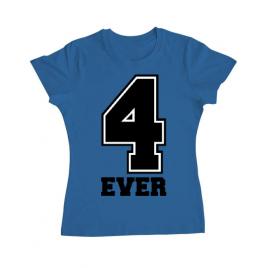 Tricou adler dama forever albastru azuriu
