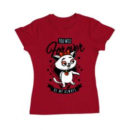 Tricou adler dama forever my always rosu