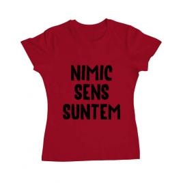 Tricou adler dama nu are sens 1 rosu