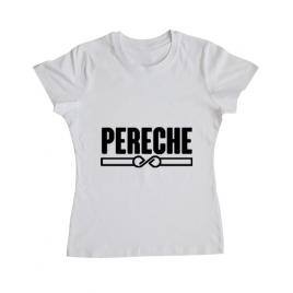 Tricou adler dama pereche alb