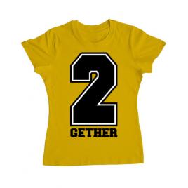 Tricou adler dama together galben
