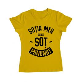 Tricou adler dama un sot minunat galben