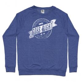 Bluza adler barbat when nothing goes right albastru melanj