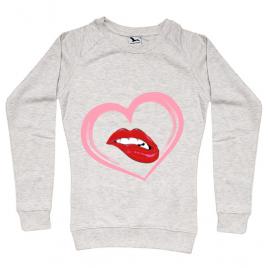 Bluza adler dama buze si inima migdala melanj