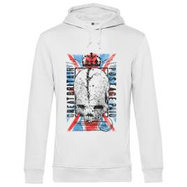 Hoodie barbat cu gluga great  britain post alb