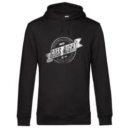 Hoodie barbat cu gluga when nothing goes right negru