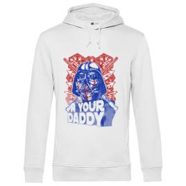 Hoodie barbat cu gluga your daddy alb