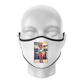 Masca personalizata reutilizabila tiger head alb