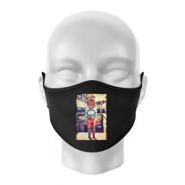 Masca personalizata reutilizabila tiger head negru