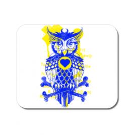 Mousepad personalizat owl alb
