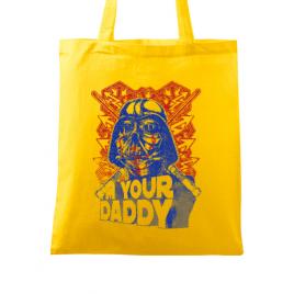 Sacosa din panza your daddy galben