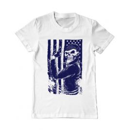 Tricou adler barbat motorist alb