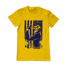 Tricou adler barbat motorist galben