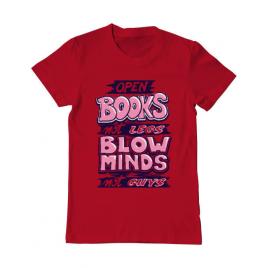 Tricou adler barbat open books rosu