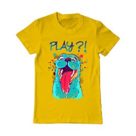 Tricou adler barbat play galben