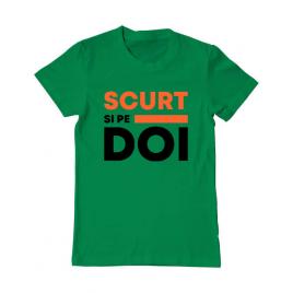Tricou adler barbat scurt si pe doi verde mediu