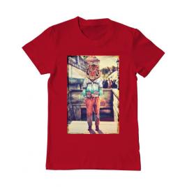 Tricou adler barbat tiger head rosu
