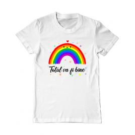 Tricou adler barbat totul va fi bine alb