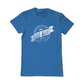Tricou adler barbat when nothing goes right albastru azuriu